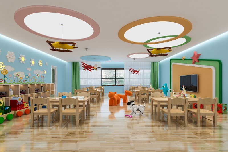 幼兒園裝修效果圖(幼兒園裝修設(shè)計要注意安全)