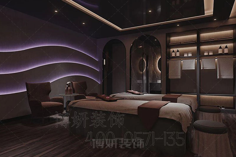 南京奢華靈動(dòng)足浴會(huì)所裝修設(shè)計(jì)方案效果圖-南京博妍工裝公司