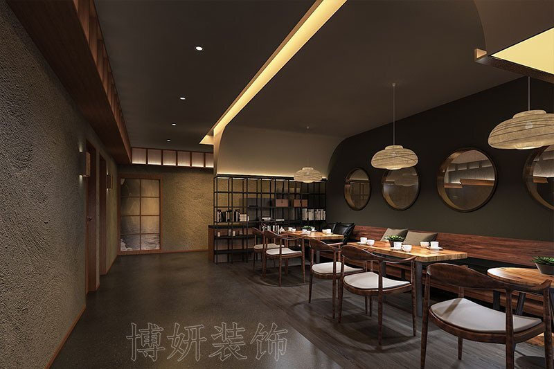 南京中國風精致棋牌會所裝修設計方案效果圖-南京博妍工裝公司