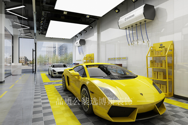 南京汽車美容店設計裝修,南京汽車美容店裝潢設計,南京汽車美容店裝修效果圖,南京裝修公司