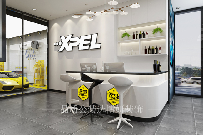 南京汽車美容店設計裝修,南京汽車美容店裝潢設計,南京汽車美容店裝修效果圖,南京裝修公司