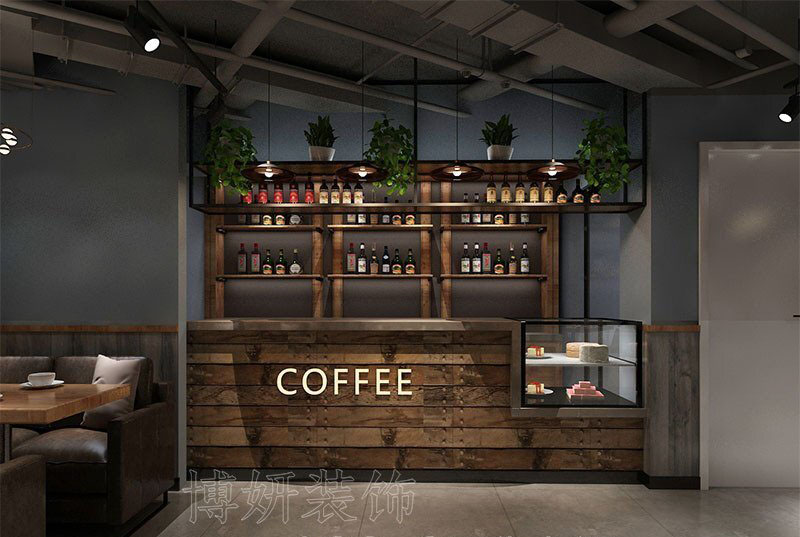 南京現(xiàn)代咖啡店裝修設計(咖啡店裝修設計呈現(xiàn)年輕時尚生活)