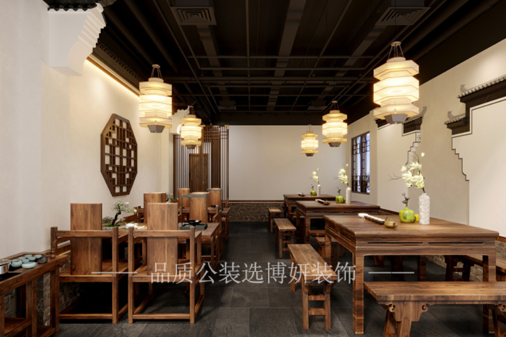 南京中式私房菜館裝修設(shè)計，打造一個獨具特色的中式餐飲店