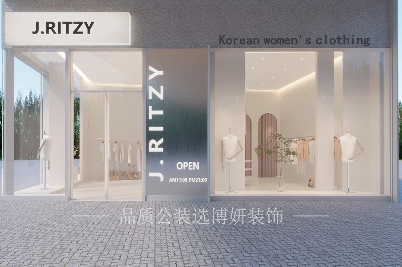南京極簡風(fēng)服裝店設(shè)計裝修，打造年輕人喜愛的店鋪空間！