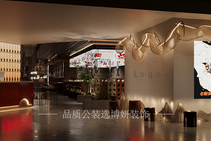 南京烤肉店設(shè)計裝修，受歡迎的烤肉店有哪些特點？