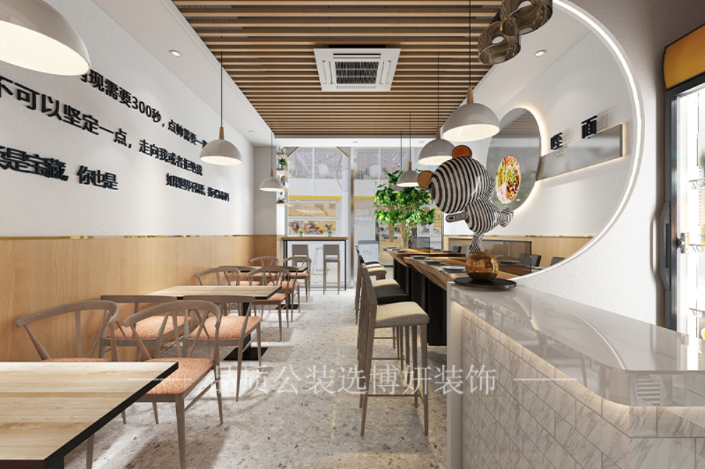 南京現(xiàn)代簡約風(fēng)快餐店設(shè)計，打造年輕人喜愛的餐飲空間！