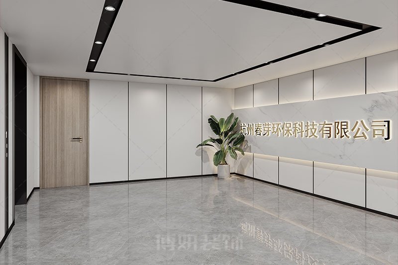 南京現(xiàn)代視覺辦公室前廳裝修設(shè)計
