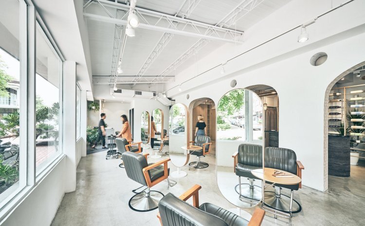 南京理發(fā)店裝修,南京理發(fā)店裝潢設計,南京理發(fā)店裝修效果圖,南京裝修公司