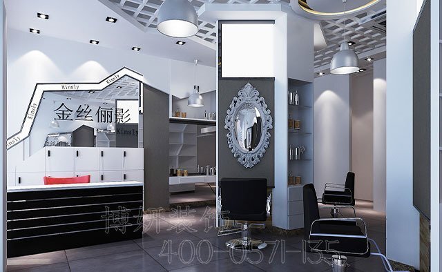 南京理發(fā)店裝修,南京理發(fā)店裝潢設(shè)計(jì),南京理發(fā)店裝修效果圖,南京裝修公司