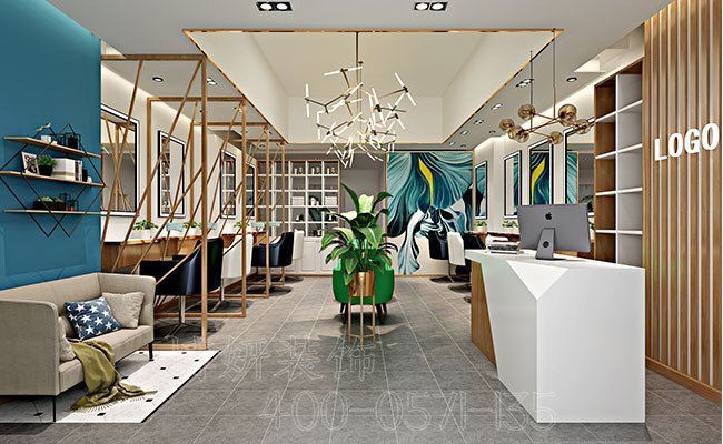 南京理發(fā)店裝修,南京理發(fā)店裝潢設計,南京理發(fā)店裝修效果圖,南京裝修公司