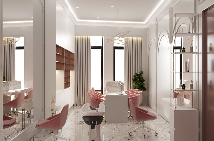 南京理發(fā)店裝修,南京理發(fā)店裝潢設(shè)計,南京理發(fā)店裝修效果圖,南京裝修公司