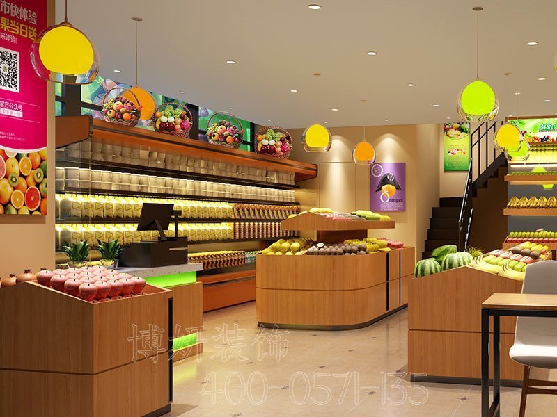 南京水果店裝修,南京水果店裝潢設(shè)計(jì),南京水果店裝修效果圖,南京裝修公司