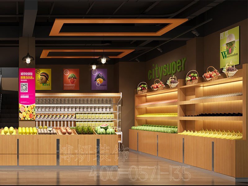 南京水果店裝修,南京水果店裝潢設(shè)計(jì),南京水果店裝修效果圖,南京裝修公司