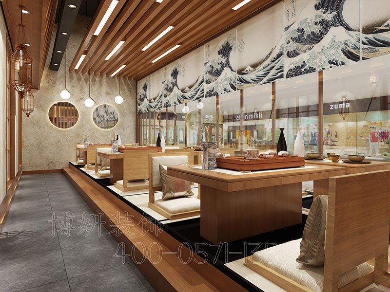 南京野原日料店裝修設(shè)計(jì)效果案例-南京博妍裝飾公司