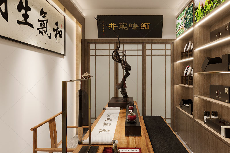 簡(jiǎn)約茶館裝修設(shè)計(jì) - 裝修效果圖