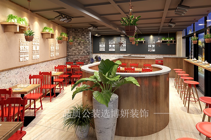 快餐店裝修設(shè)計如何分清主次(快餐店裝修設(shè)計側(cè)重點這樣把握)