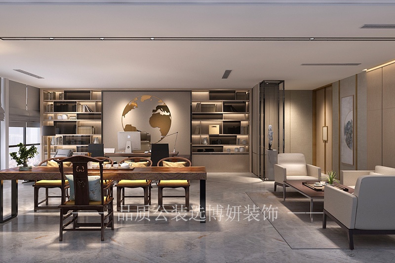 南京市企業(yè)辦公室裝修公司(企業(yè)辦公室裝修商務洽談區(qū)設計)