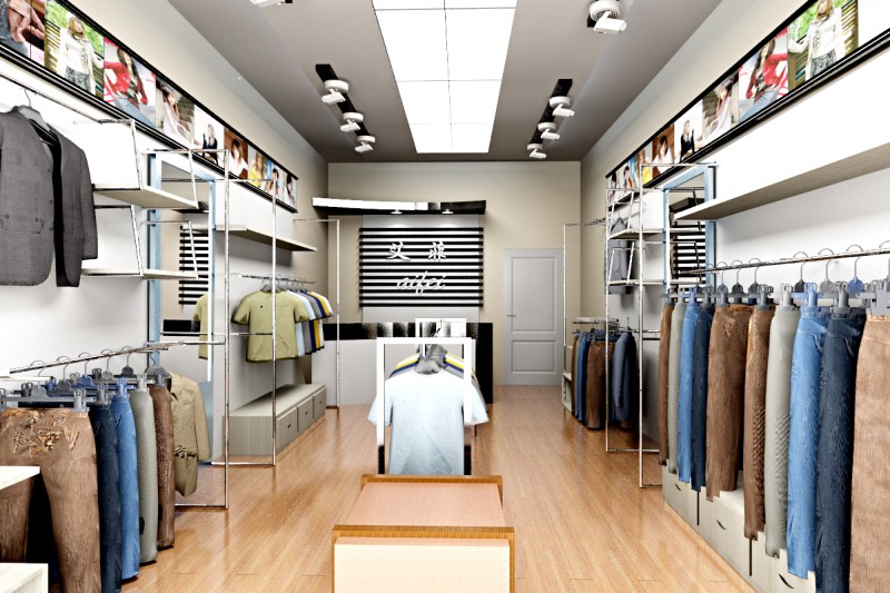服裝店裝修效果圖(南京裝修公司服裝店裝修新設(shè)計(jì))